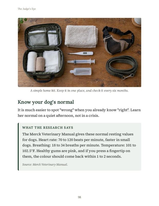 Home first-aid kit page